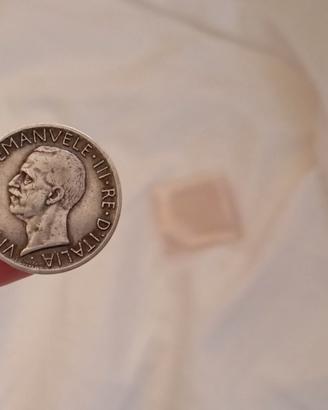 5 lire 1927 Argento Vittorio Emanuele III Aquilino
