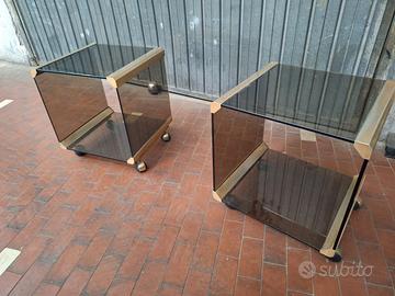 Gallotti Radice tavolini latetali comodini anni 70