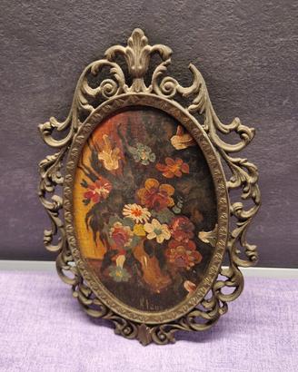 Quadretto in ottone Vintage