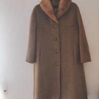 Cappotto vintage anni 50. Lana e pelliccia di lama