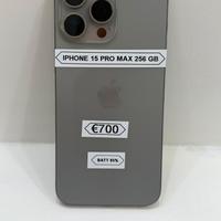 iPhone 15 pro max 256GB grado A promo