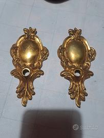 Piastre posteriori per applique Francesi d'epoca 