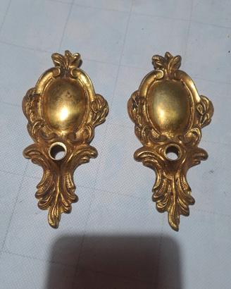 Piastre posteriori per applique Francesi d'epoca 