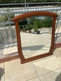 specchio cornice di legno 