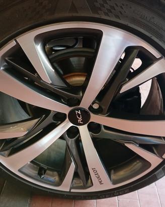 set 4 cerchi lega 19" x Peugeot RCZ 