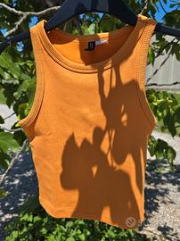 Canottiera bambina H&M arancione XXS