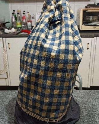 Borsa sacco sportivo in tela vintage anni 70