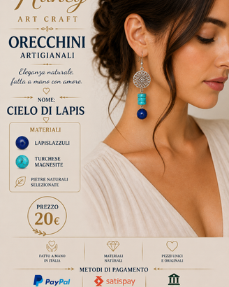 orecchini CIELO DI LAPIS