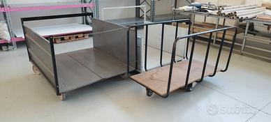 carrelli ceste con ruote