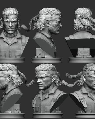 Figure big boss metal gear solid