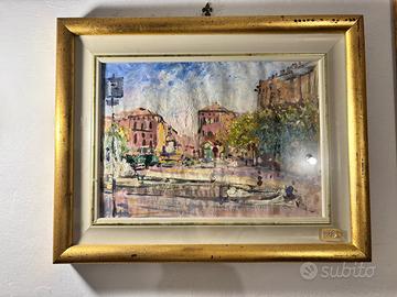 Quadro dipinto stile impressionista