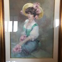 Quadro a firma Luigi Rocca | Ritratto di Donna