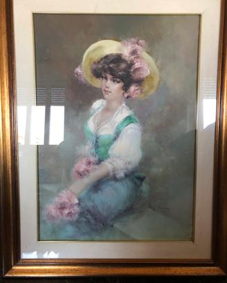 Quadro a firma Luigi Rocca | Ritratto di Donna