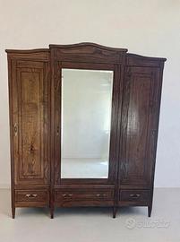 Armadio antico legno massello noce Infernetto