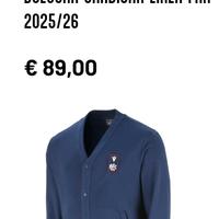 Cardigan Bologna FC nuovo con cartellino 