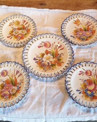 Set 5 Piatti Decorativi da Appendere Bassano