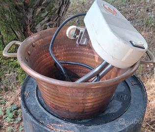 Paiolo elettrico in rame