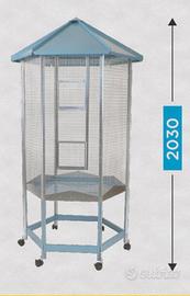 Voliera esagonale da esterno