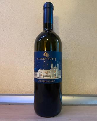 Bottiglia vino Mille e una notte 2007 vuota