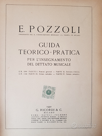 Libro antico per insegnamento dettato musicale
