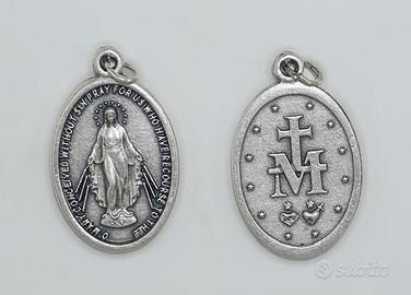 Medaglia miracolosa originale placcata argento