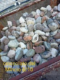 Ciottoli del Mincio per pacimenrazione e giardino