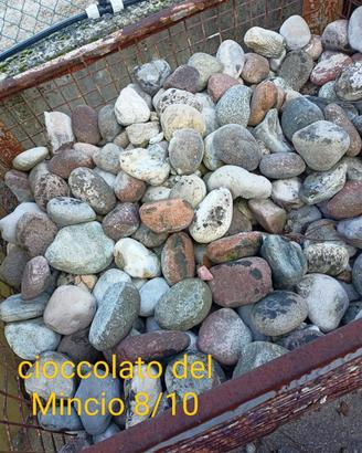 Ciottoli del Mincio per pacimenrazione e giardino