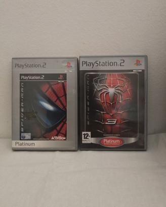 Marvel Spiderman e Spiderman 3 PlayStation 2