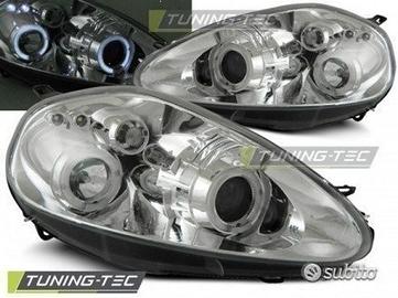 Fari Angel Eyes Fiat Grande Punto 05-09 Chrome