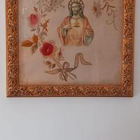 PREZIOSO QUADRO RICAMATO INIZIO '900