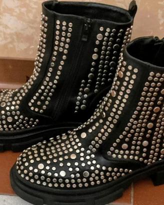 stivale donna borchie 38 nero 