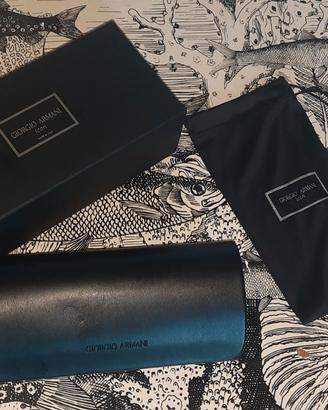 ✨ Custodia Occhiali Giorgio Armani Icon Completa