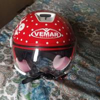 Casco moto VEMAR Hello Kitty XS