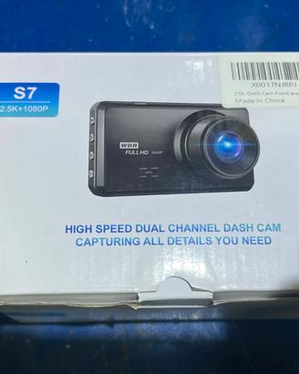 Dashcam auto S7 2.5K anteriore + posteriore