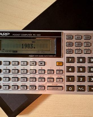 Calcolatrice elettronica Sharp PC-1401 vintage