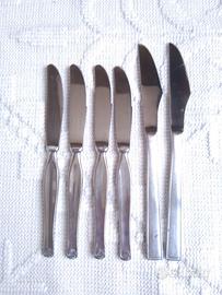 Set Coltelli da Bistecca e Tavola in Acciaio Inox 