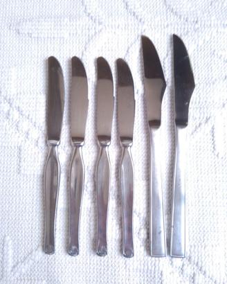 Set Coltelli da Bistecca e Tavola in Acciaio Inox 