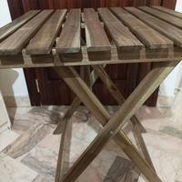 Tavolino e sedia richiudibili nuovi