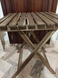 Tavolino e sedia richiudibili nuovi