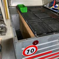 carrello rimorchio porta cani