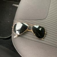 Occhiali da sole rayban a goccia oro