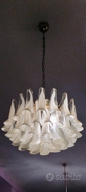 lampadario in vetro di Murano marchiato a fuoco