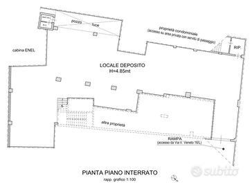 Ampio scantinato uso deposito
