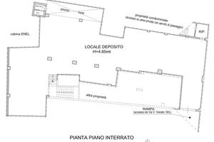 Ampio scantinato uso deposito