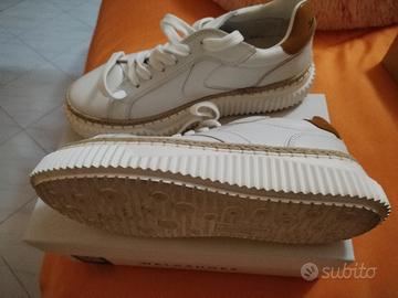 scarpa sneakers voile blanche
