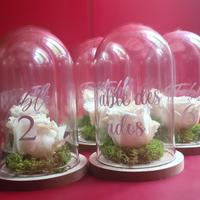 Rosa stabilizzata segnatavolo matrimonio n.8