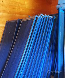 Reti letto leggere in metallo blu usate