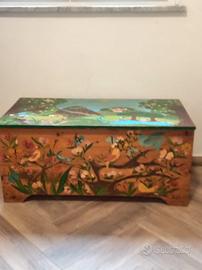 Cassapanca in legno 