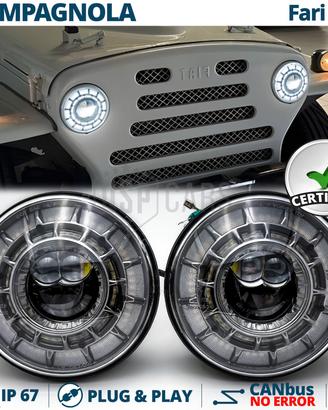 Fari LED per Fiat Campagnola OMOLOGATI Angel Eyes