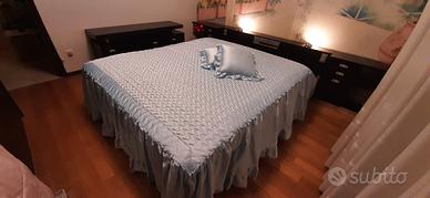 copriletto della nonna in raso celeste